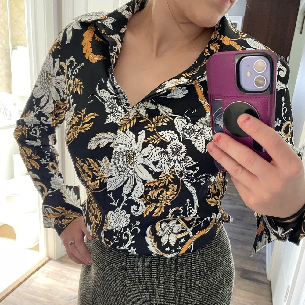 Boston Proper Button down shirt size 2